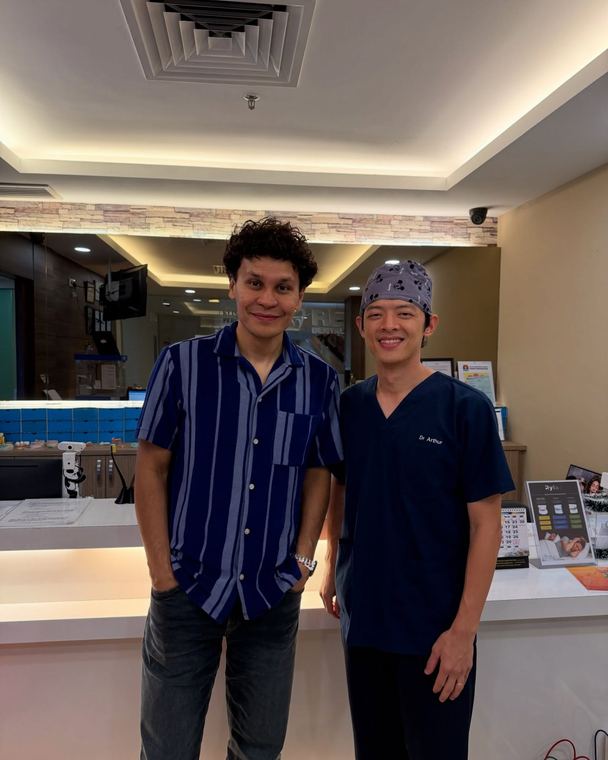 Dr. Arthur with a patient at iCare Dental IOI City Mall Putrajaya