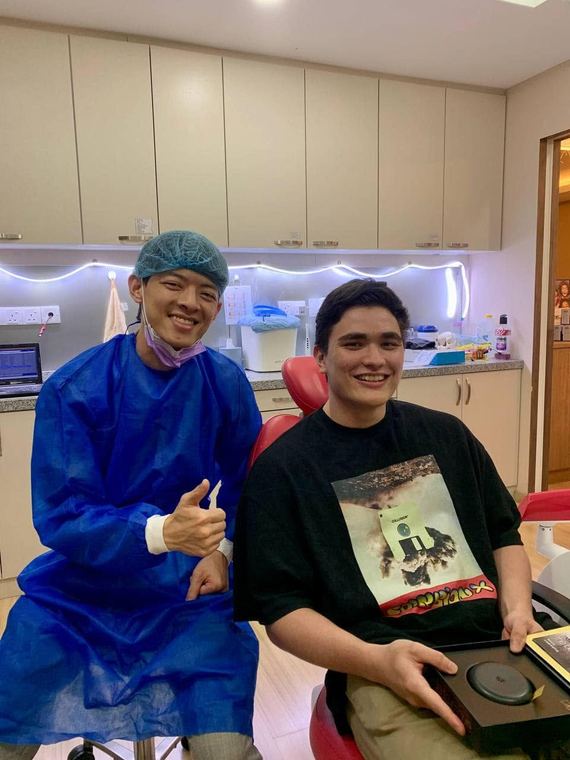 Dr. Arthur with a patient in the treatment chair at iCare Dental IOI City Mall Putrajaya