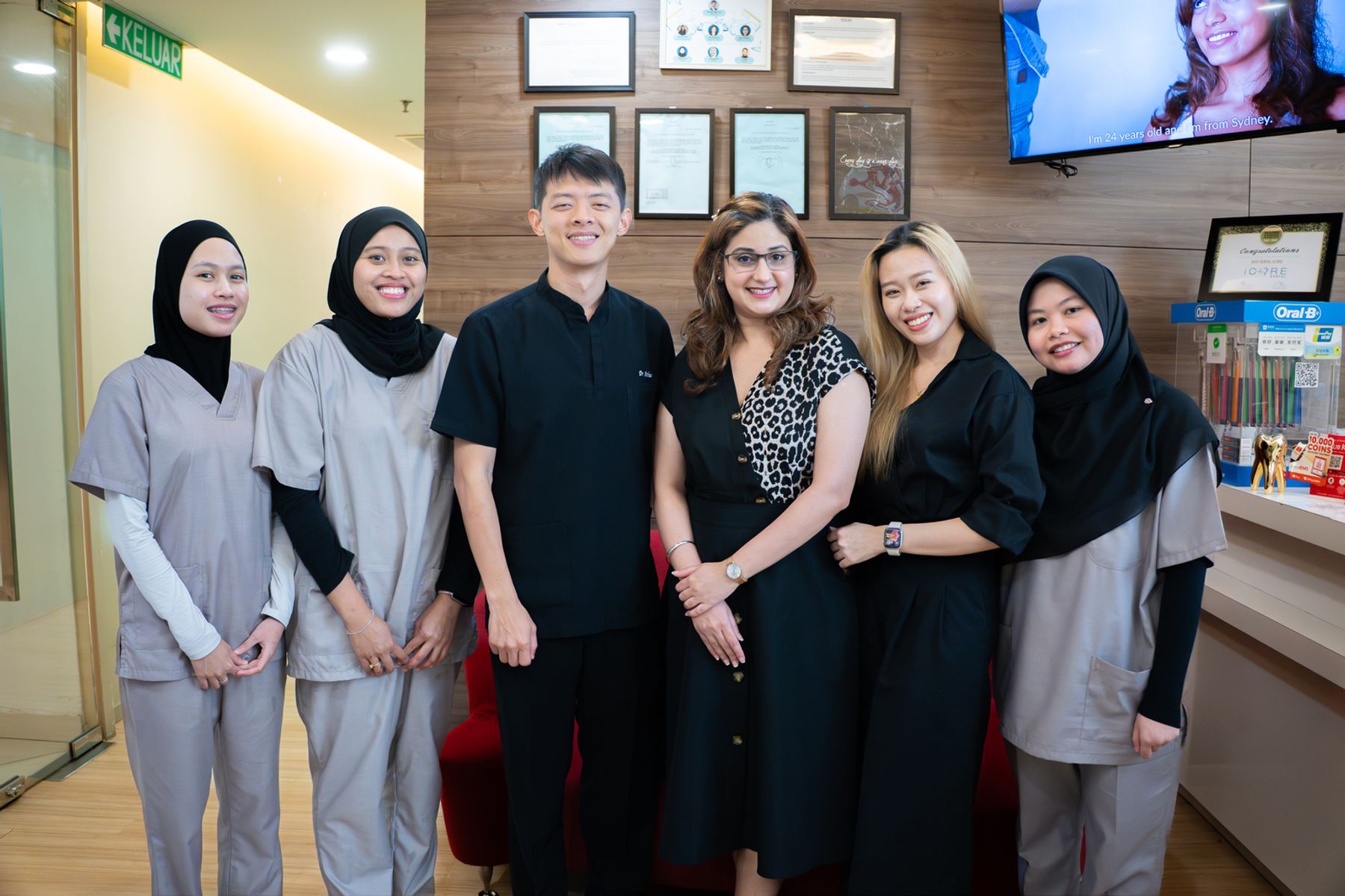 The dentists and nurses of iCare Dental IOI City Mall Putrajaya